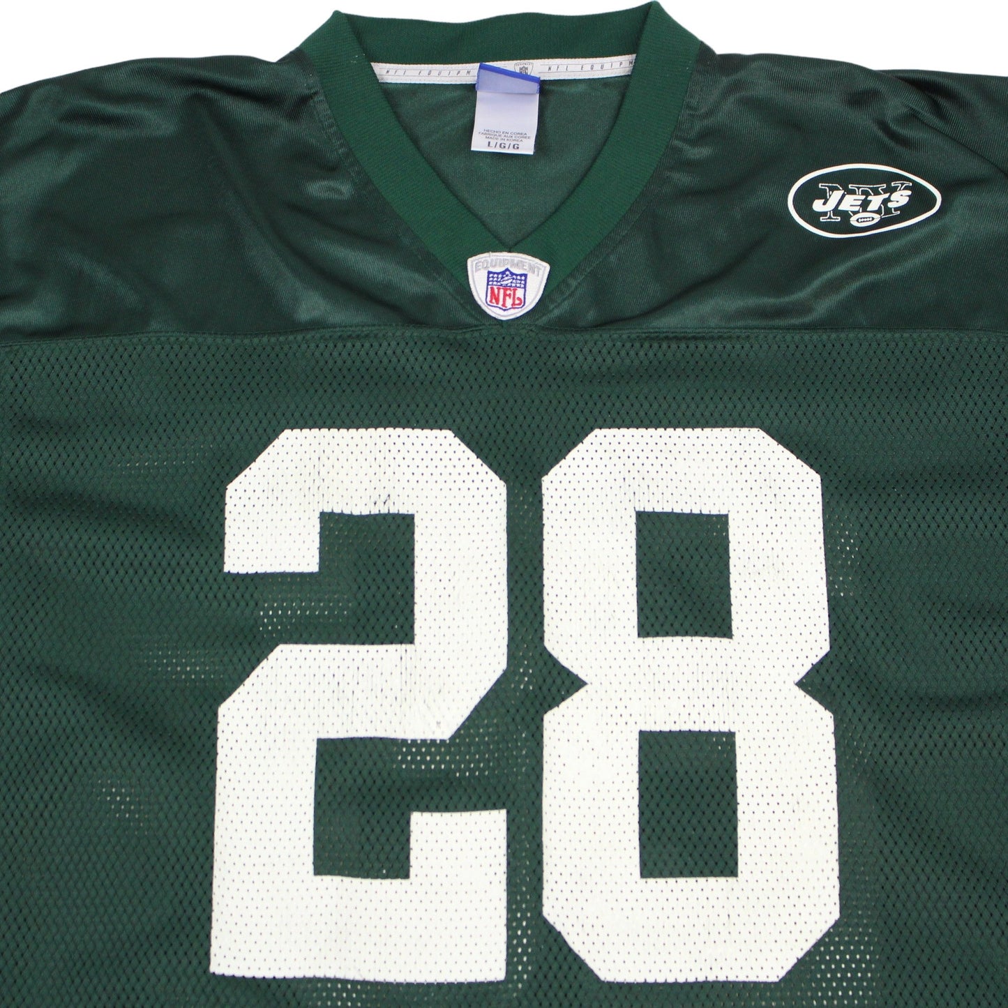 New York Jets Reebok Green #28 Martin Jersey (XL)