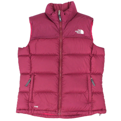 The North Face 700 Nuptse Pink Down Gilet (Womens L)