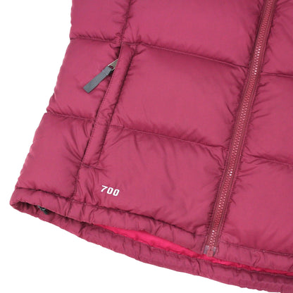 The North Face 700 Nuptse Pink Down Gilet (Womens L)