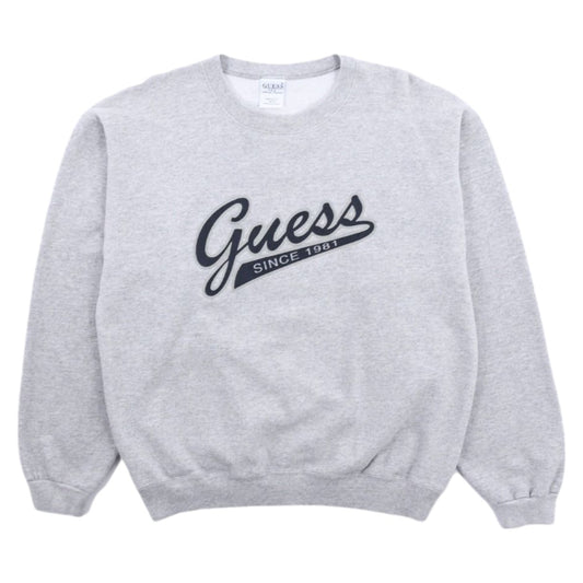 90s Guess Jeans Grey Sweatshirt (S)