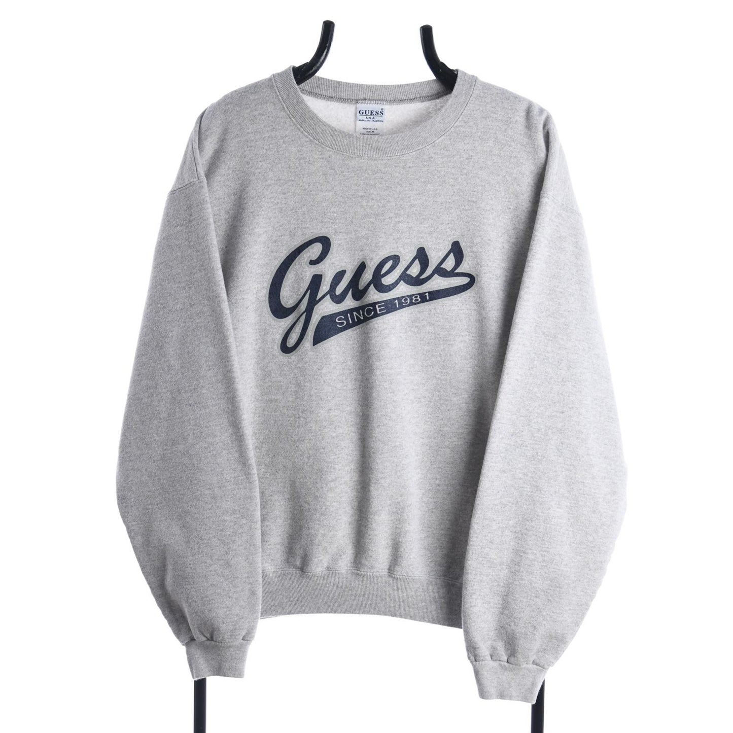 90s Guess Jeans Grey Sweatshirt (S)