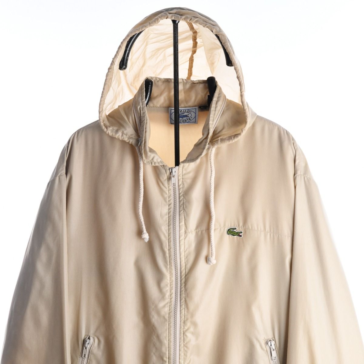 80s Lacoste Izod Cream Light Jacket (L)