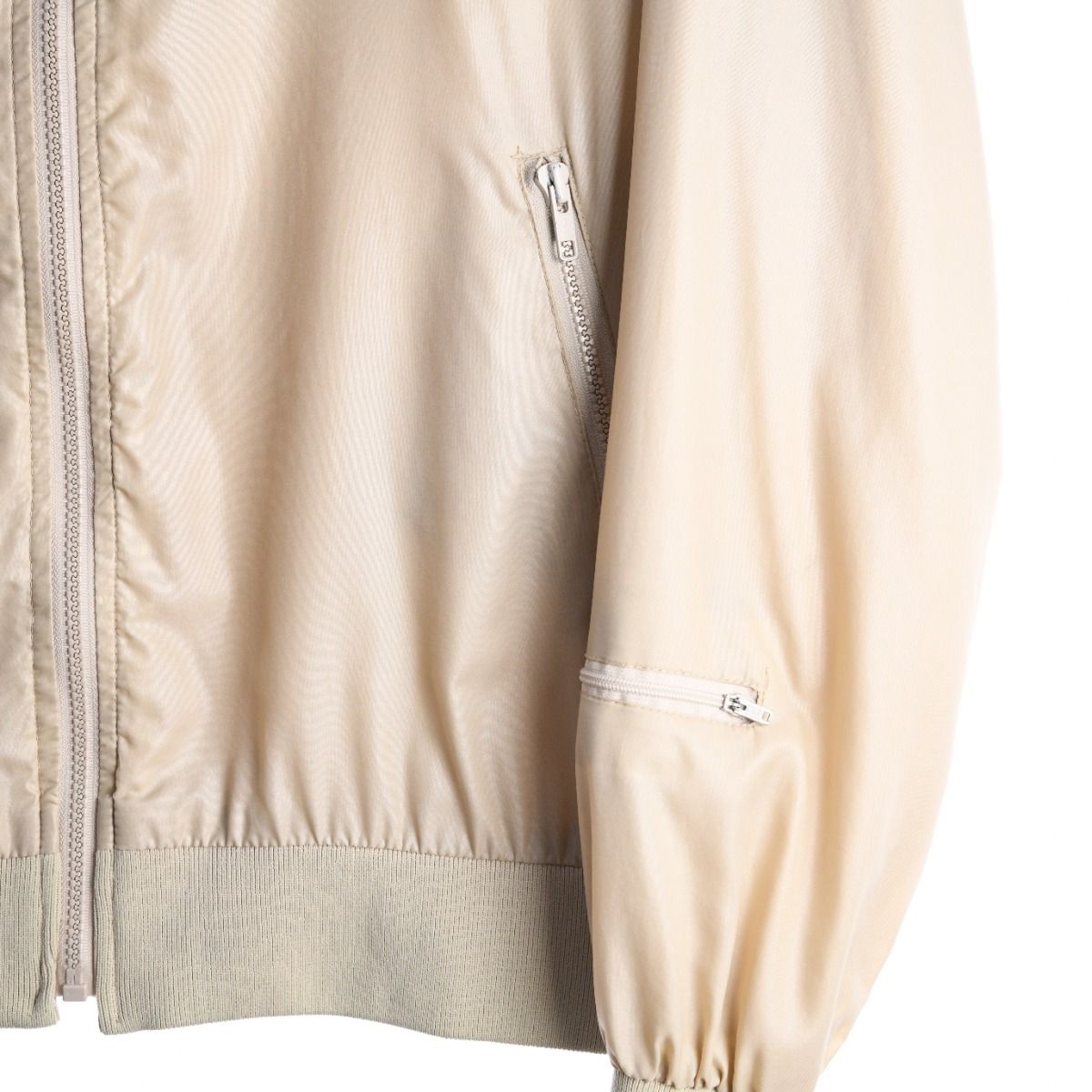 80s Lacoste Izod Cream Light Jacket (L)