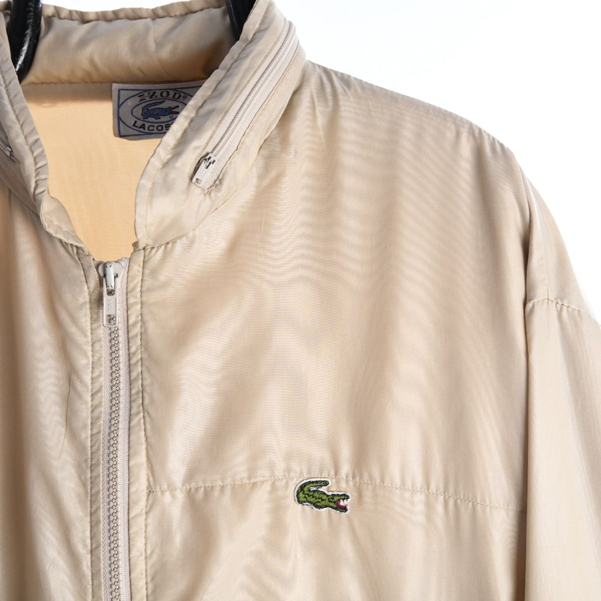 80s Lacoste Izod Cream Light Jacket (L)