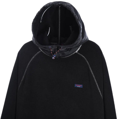 90s Tommy Jeans Black Fleece Hoodie (XL)