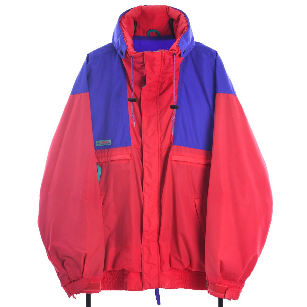 90s Columbia Thinsulate Pink/Black  Padded 2-In-1 Jacket (L)