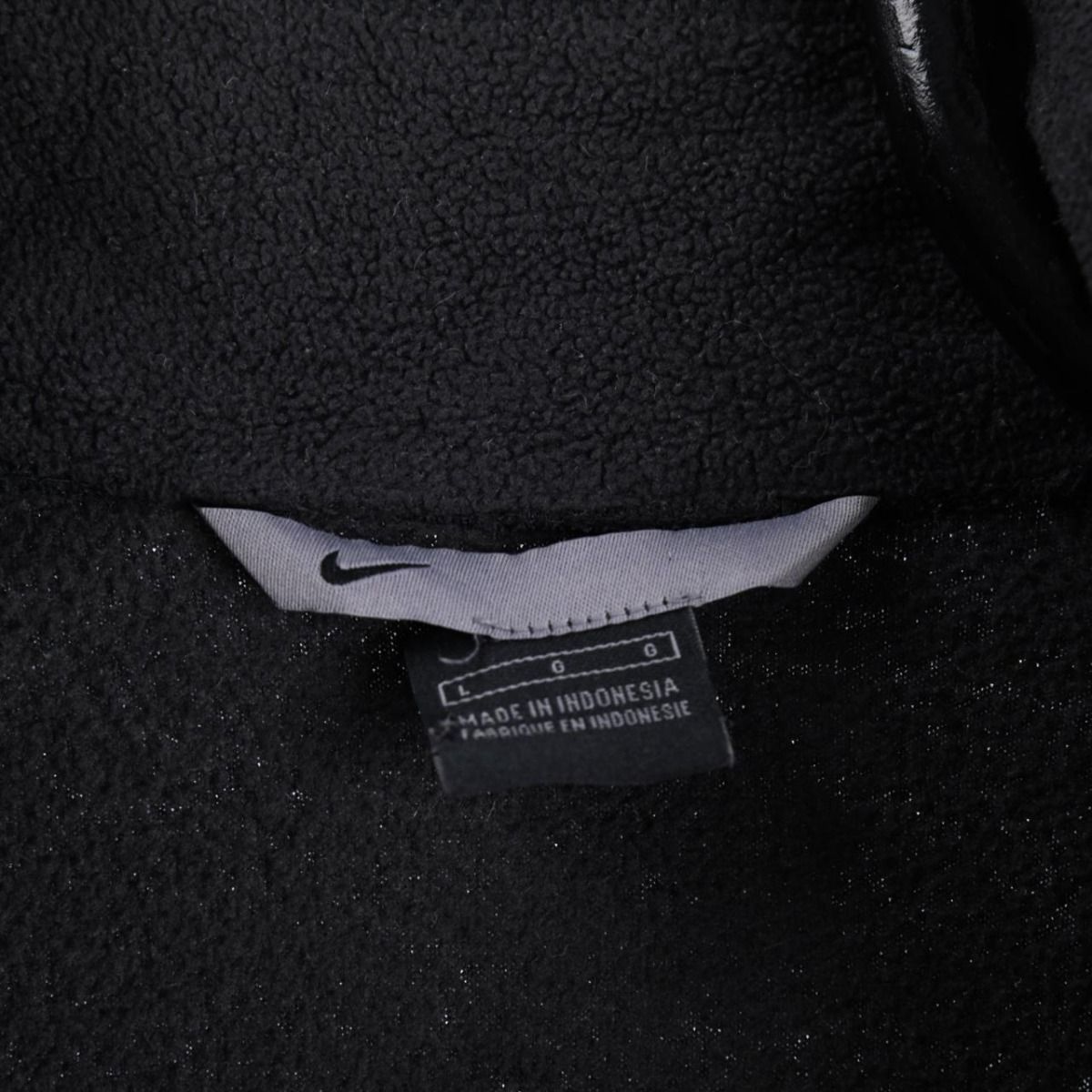 00s Nike Black Full Zip Fleece Jacket (XL)