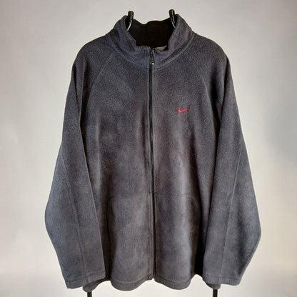 00s Nike Black Full Zip Fleece Jacket (XL)