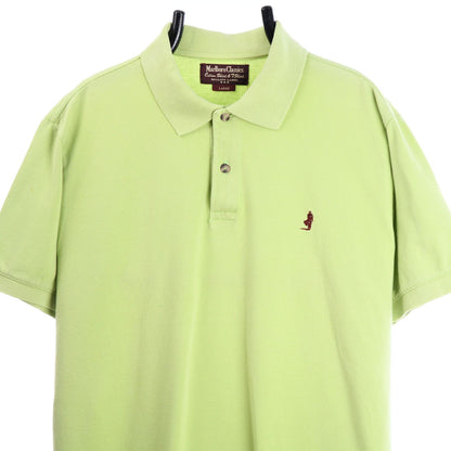 00s Marlboro Green Embroidered Polo Top (L)