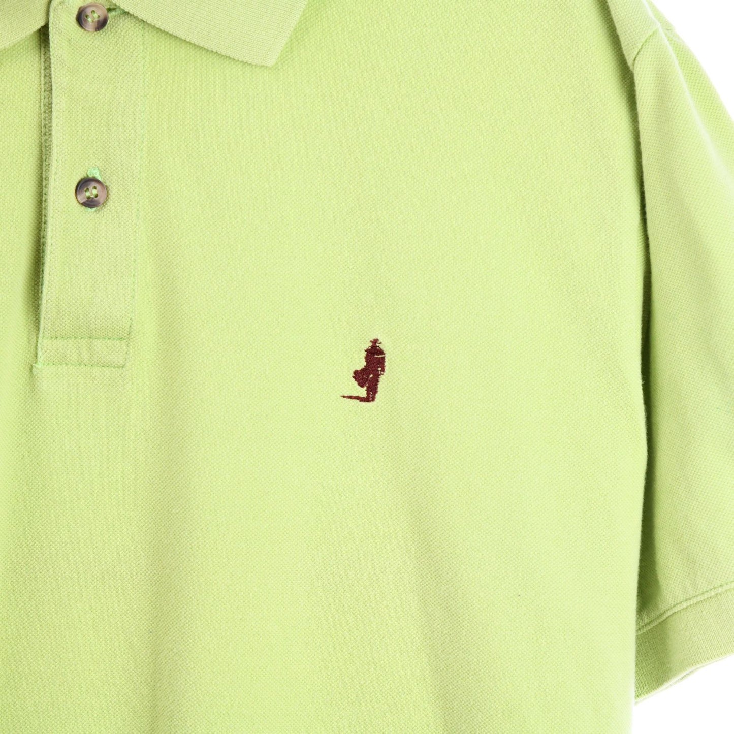 00s Marlboro Green Embroidered Polo Top (L)