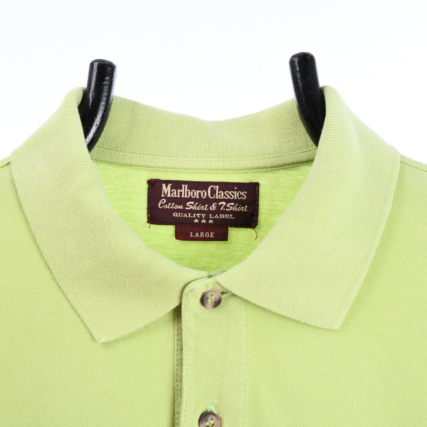 00s Marlboro Green Embroidered Polo Top (L)