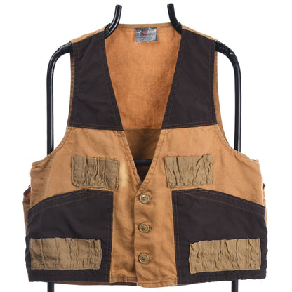 90s Red Head Beige/Brown Hunting Vest (S)