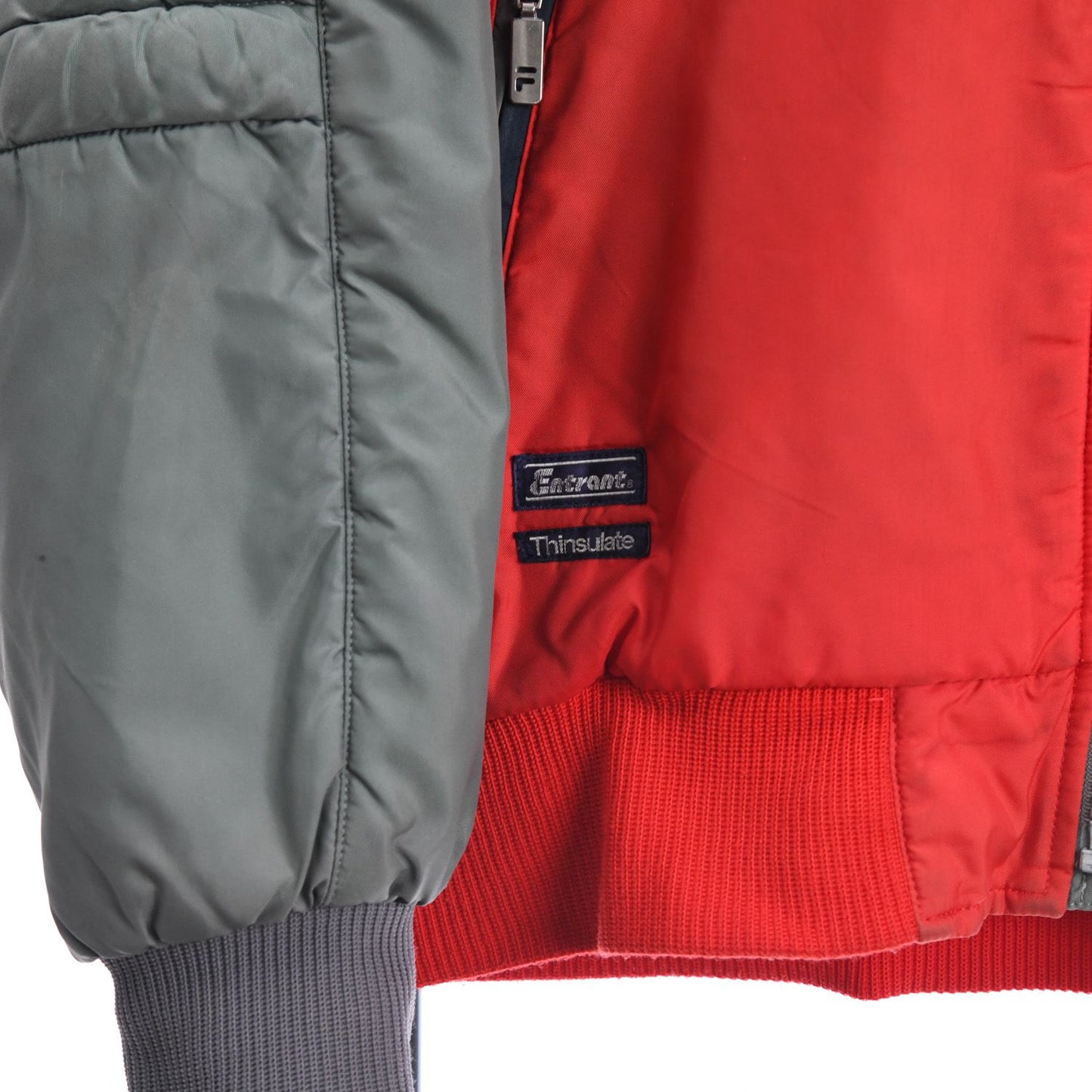 90s Fila Red/Grey Thinuslate PAdded Jacket (M)