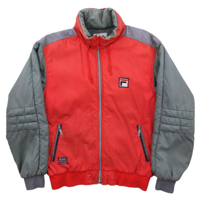 90s Fila Red/Grey Thinuslate PAdded Jacket (M)