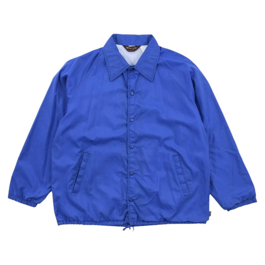 80s Wrangler Blue Cotton Lined Coach Jacket (XL)