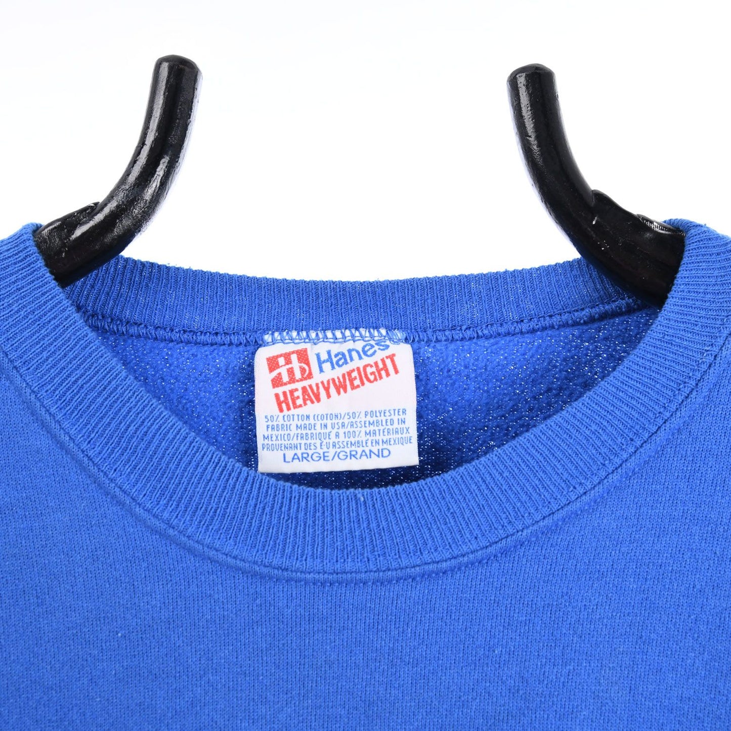 90s Jet Corp Hanes Heavy Blue Embroidered Sweatshirt (M)