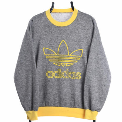 90s Adidas Grey Sweatshirt (S)