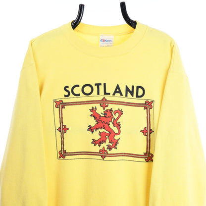 90s Hanes Scotland Yellow Sweatshirt (S)