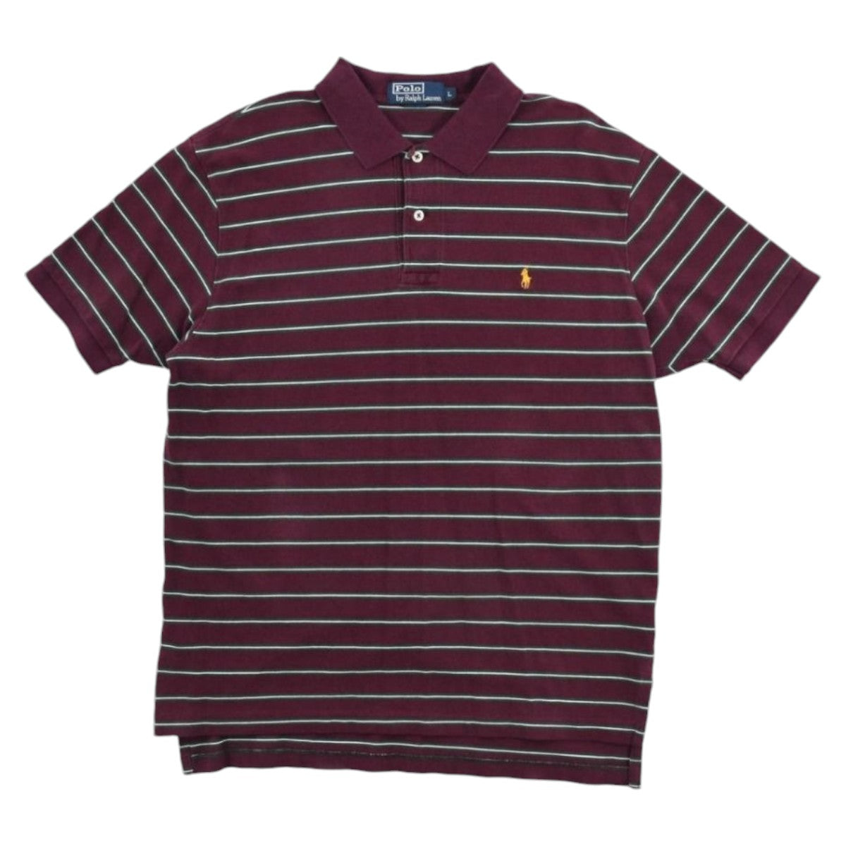 00s Polo Ralph Lauren Burgundy Polo Top (L)