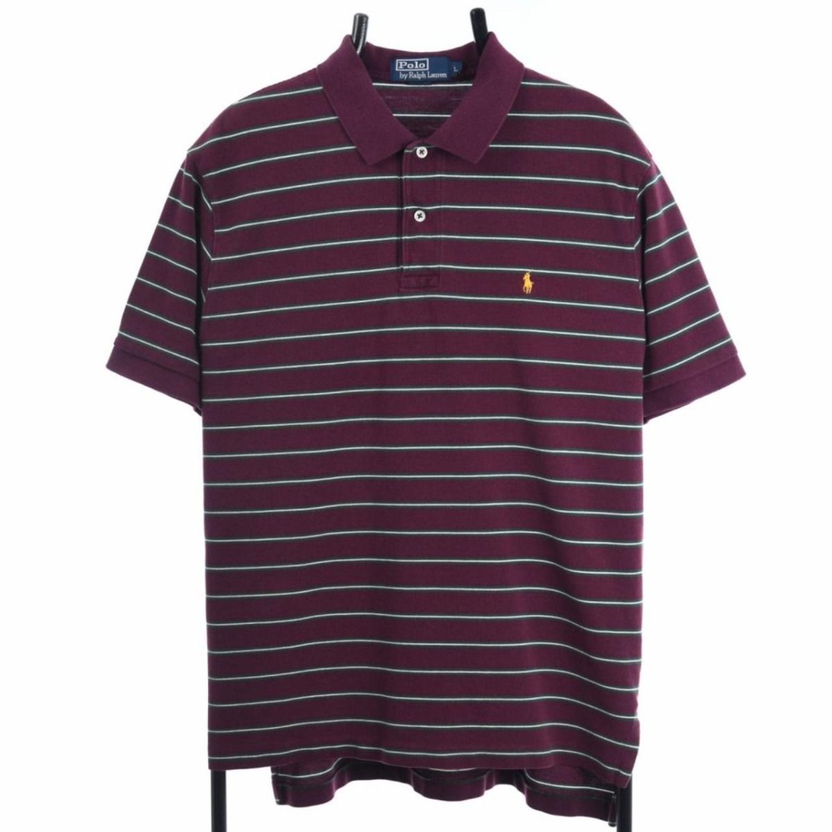 00s Polo Ralph Lauren Burgundy Polo Top (L)