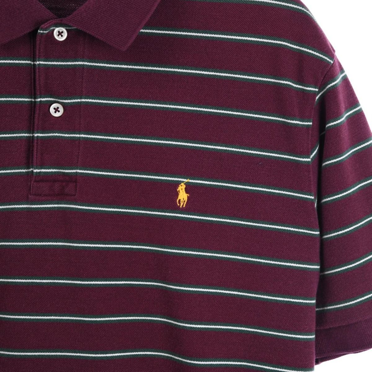 00s Polo Ralph Lauren Burgundy Polo Top (L)