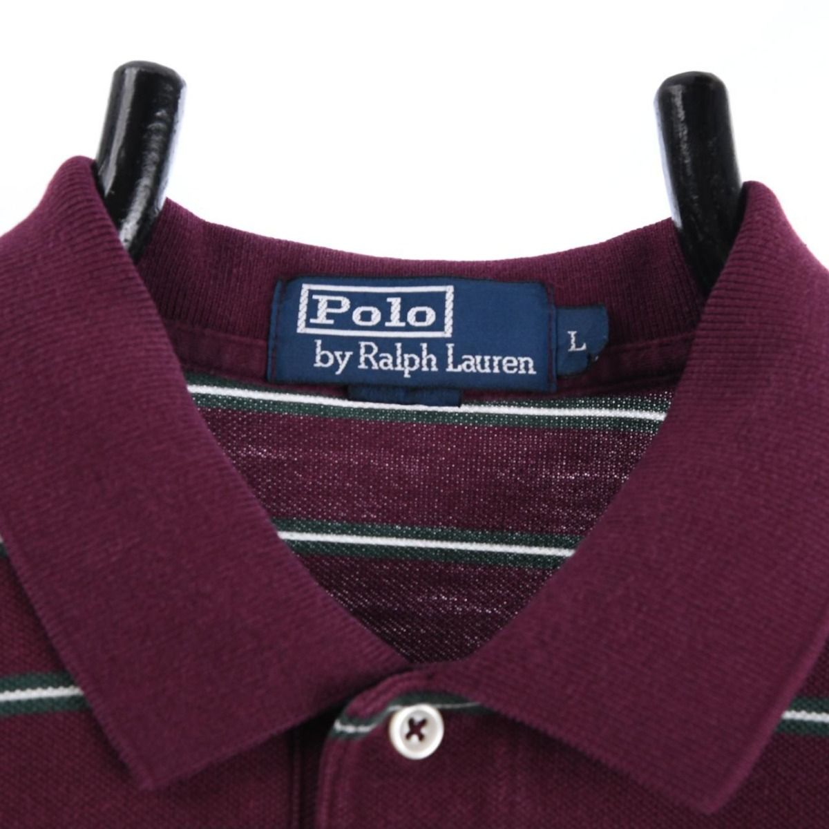 00s Polo Ralph Lauren Burgundy Polo Top (L)