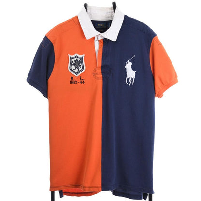 Polo Ralph Lauren Orange/Navy Rugby Shirt (L)