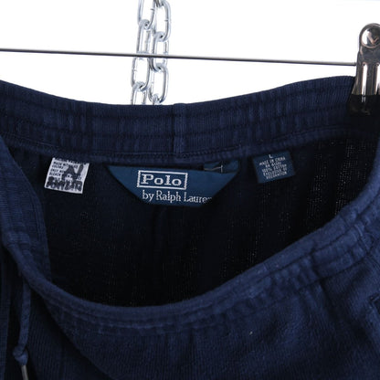 00s Polo Ralph Lauren Navy Cotton Tracksuit Bottoms (L)