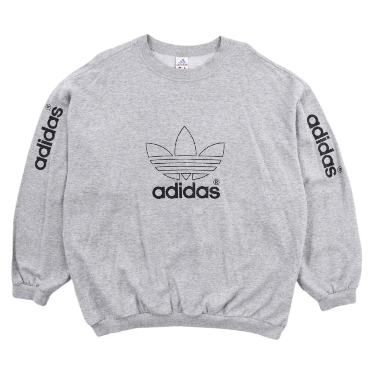 90s Adidas Grey Sweatshirt (XXL)