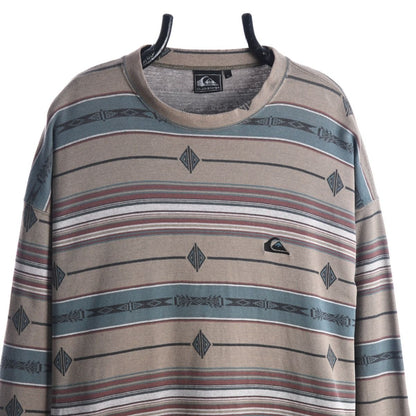 90s Quiksilver Brown Thin Sweatshirt (XL)