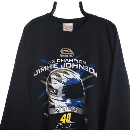 00s Chase Authentics Jimmie Johnson NASCAR Black Sweatshirt (XXL)