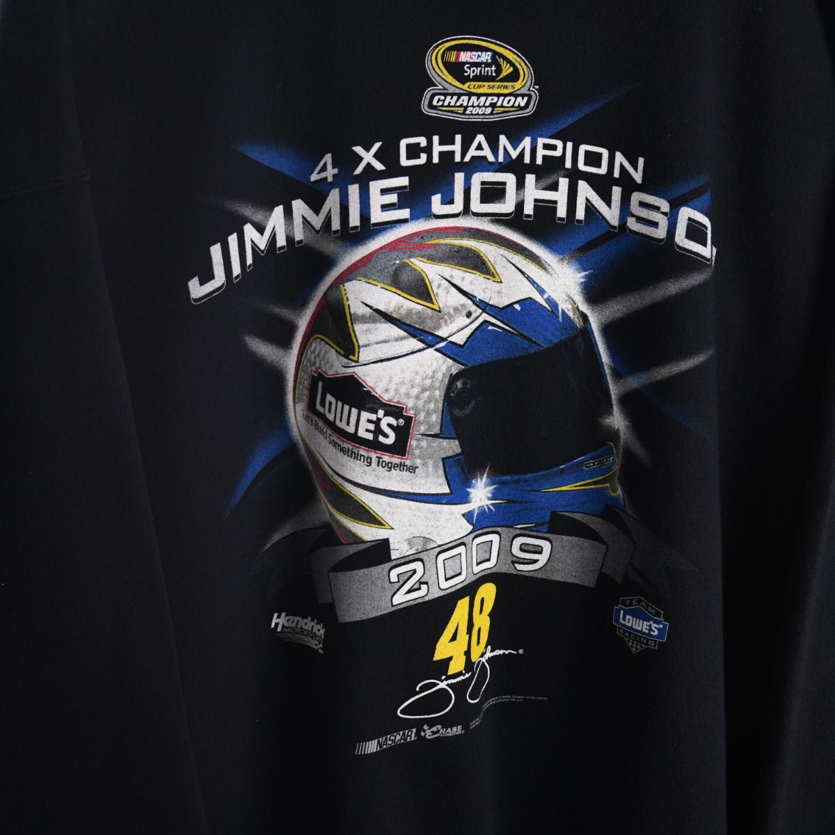 00s Chase Authentics Jimmie Johnson NASCAR Black Sweatshirt (XXL)