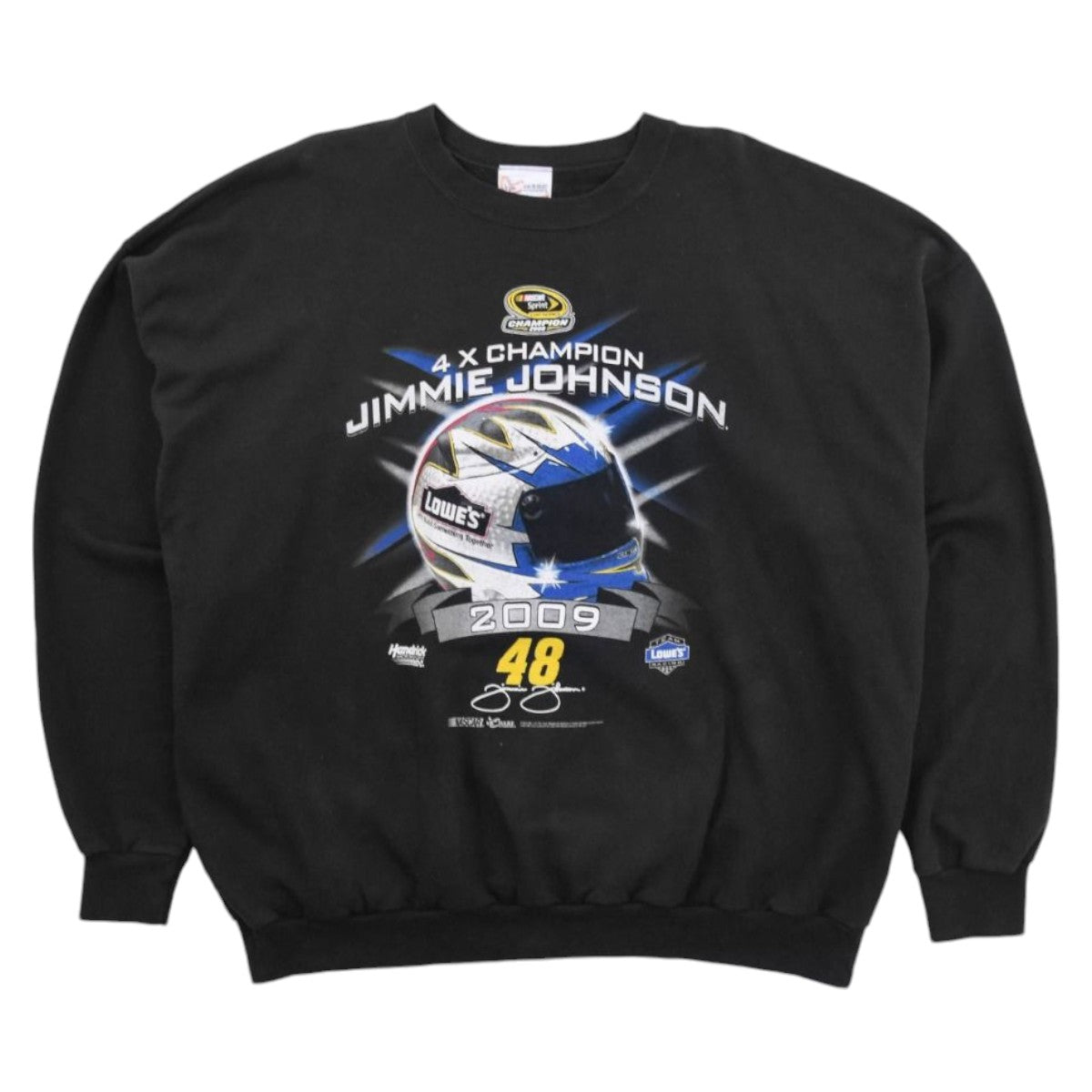 00s Chase Authentics Jimmie Johnson NASCAR Black Sweatshirt (XXL)