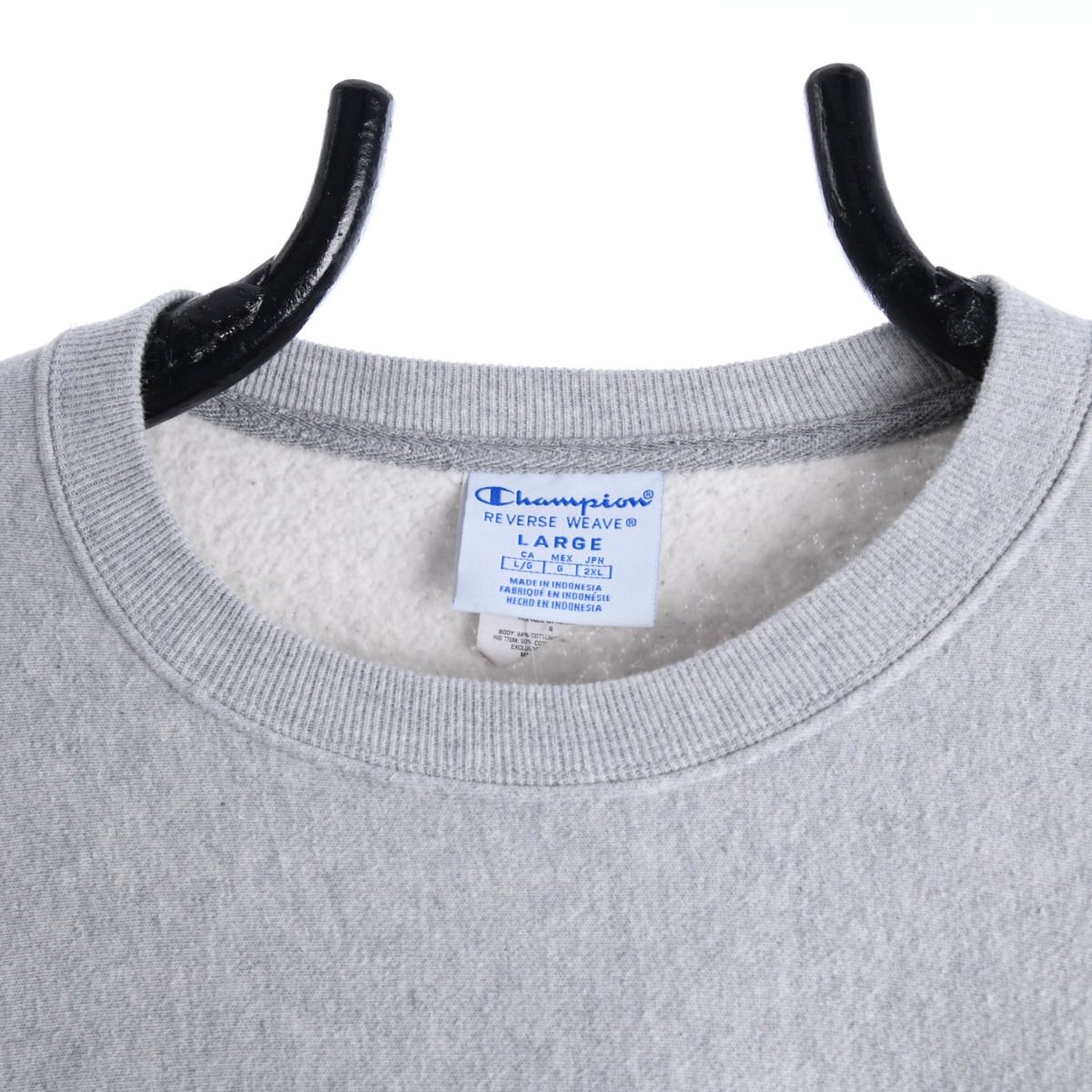 00s Champion Grey Reverse Weave Embroidered Sweatshirt (L)