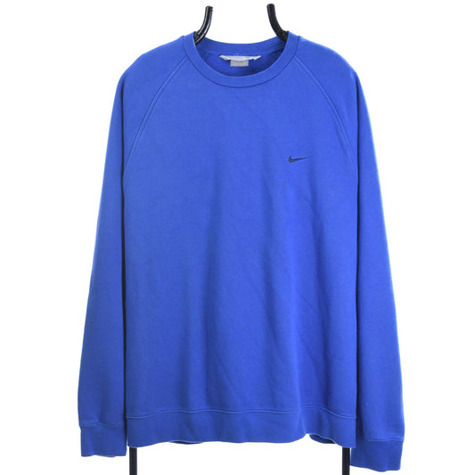 00s Nike Blue Embroidered Sweatshirt (XL)