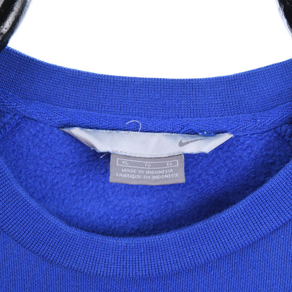 00s Nike Blue Embroidered Sweatshirt (XL)