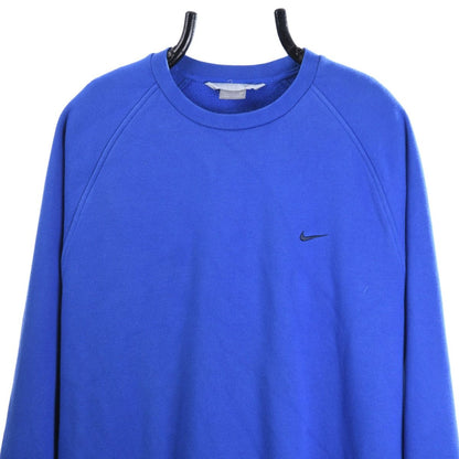 00s Nike Blue Embroidered Sweatshirt (XL)