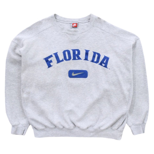 90s Nike Florida Grey Embroidered Sweatshirt (L)