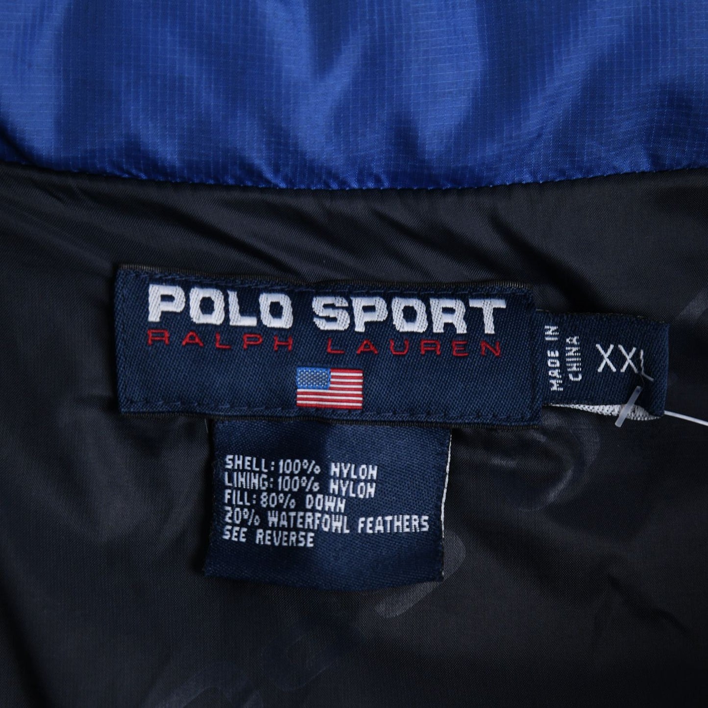 90s Polo Sport Blue Down Puffer Jacket (XXL)