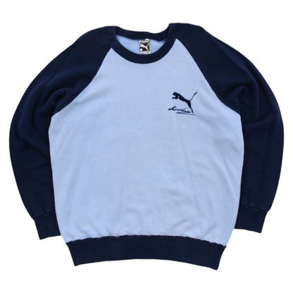 1960s Puma Maradona Blue Sweatshirt (L)