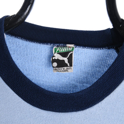 1960s Puma Maradona Blue Sweatshirt (L)