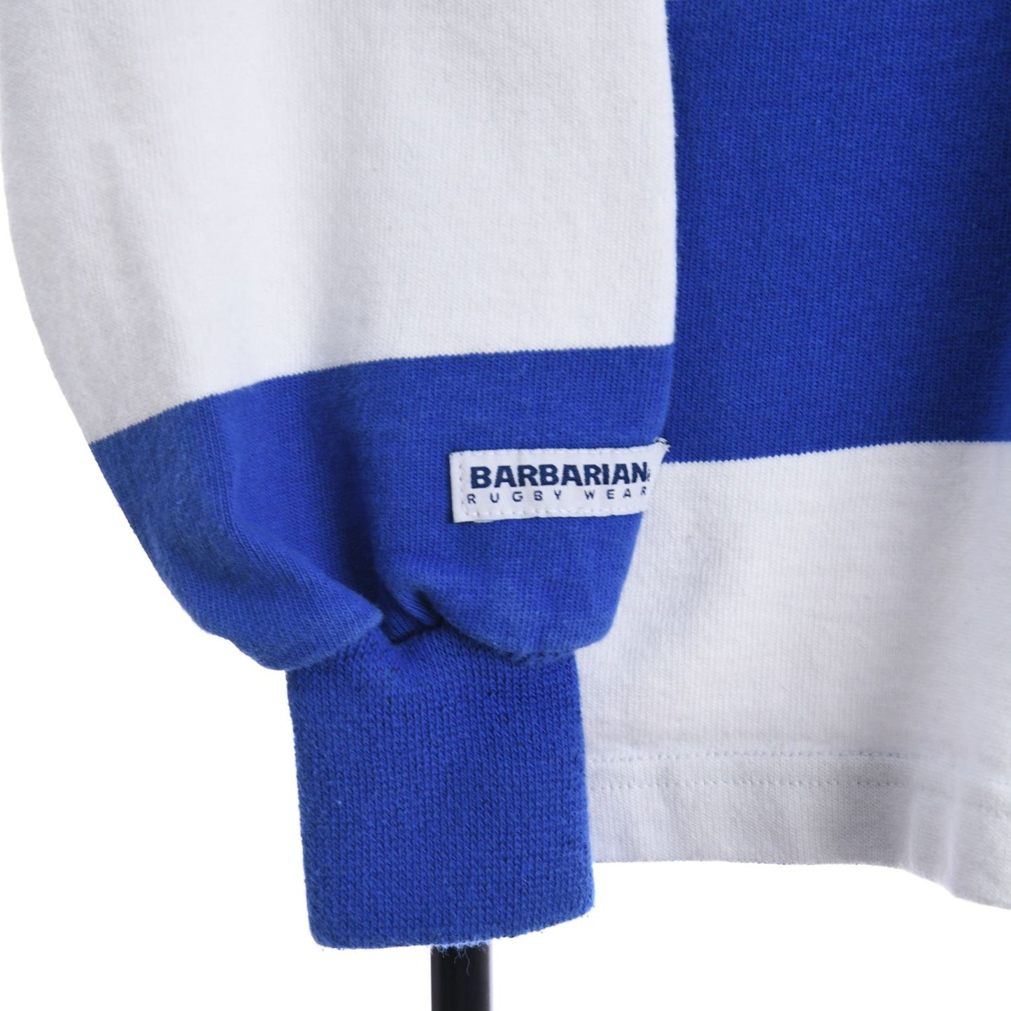 90s Barbarian White/Blue Rugby Shirt (S)