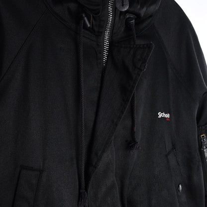 90s Schott Black Heavy Coat (XL)