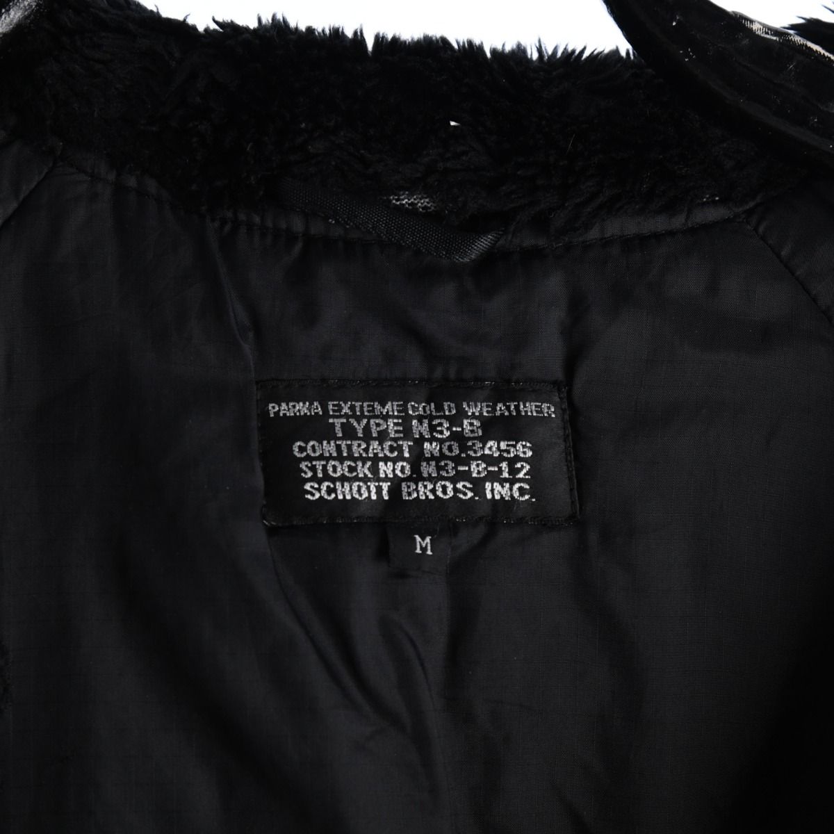 90s Schott Black Heavy Coat (XL)