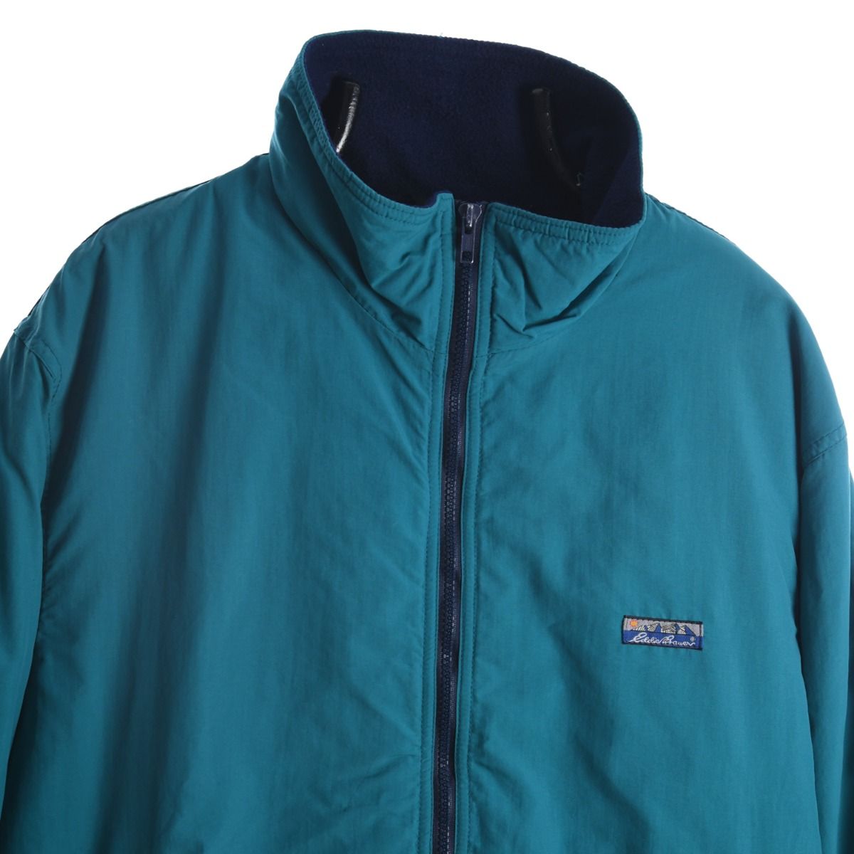 90s Eddie Bauer Green Fleece Lined Jacket (M)