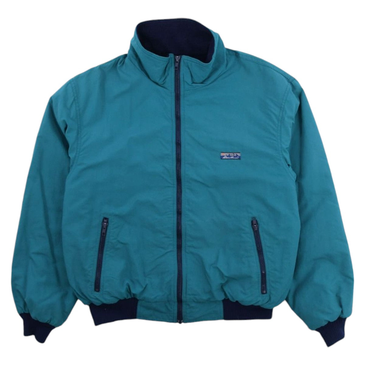 90s Eddie Bauer Green Fleece Lined Jacket (M)