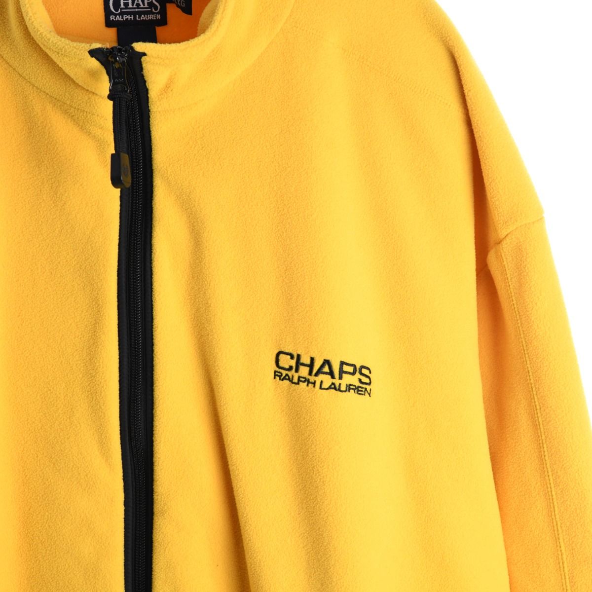 90s Chaps Ralph Lauren Yellow Fleece Jacket (XXL)