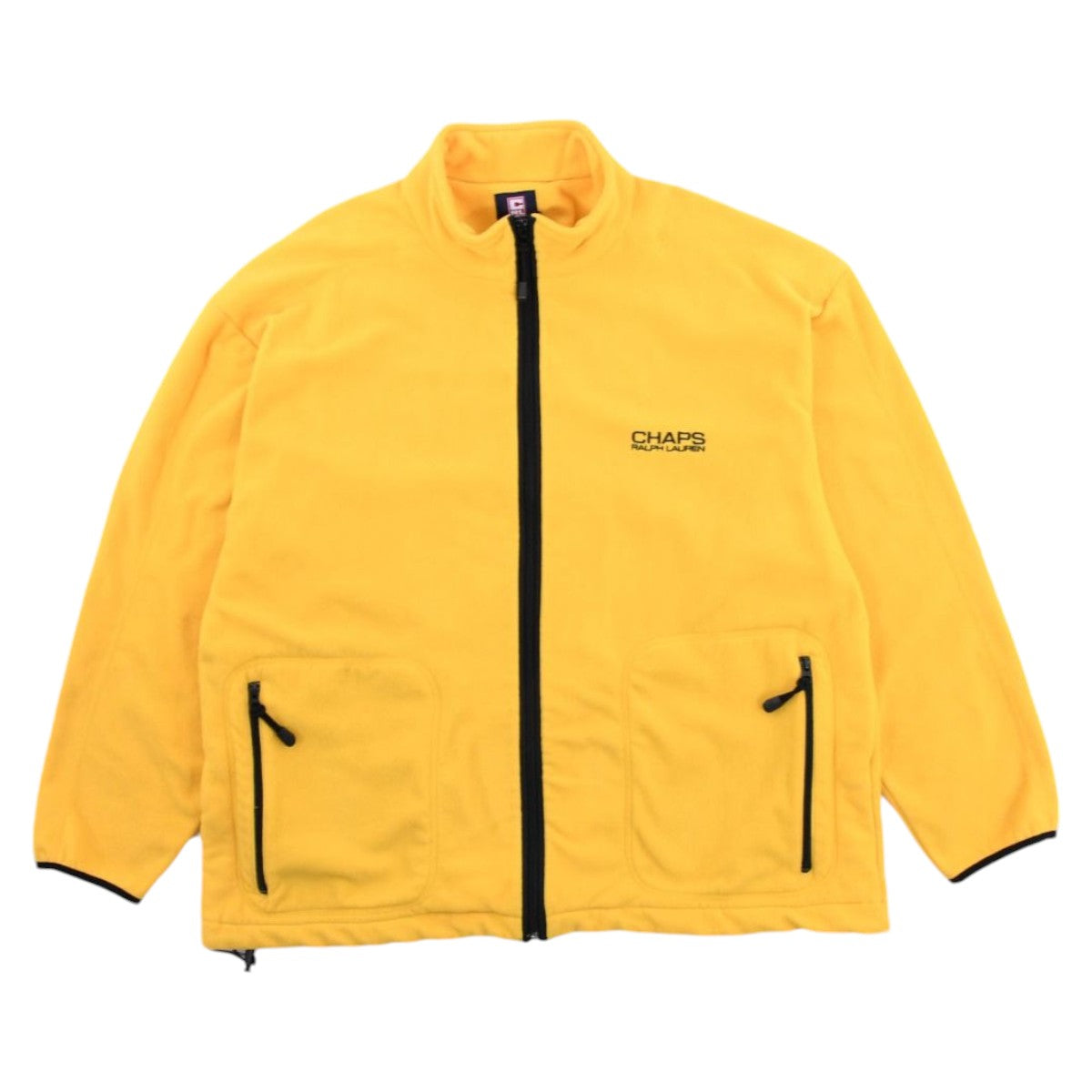 90s Chaps Ralph Lauren Yellow Fleece Jacket (XXL)