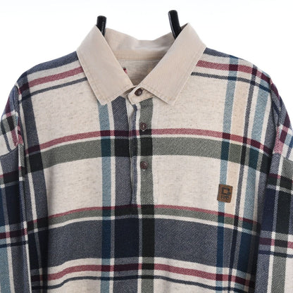 90s Chaps Ralph Lauren Cream Rugby Shirt (L)