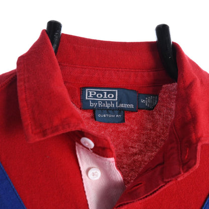 00s Polo Ralph Lauren Red Rugby Shirt (M)